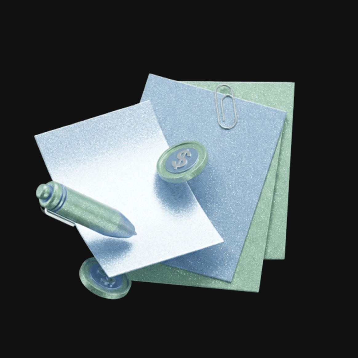 Finance records mockup